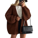 Oversized Knit Cardigan Sweater