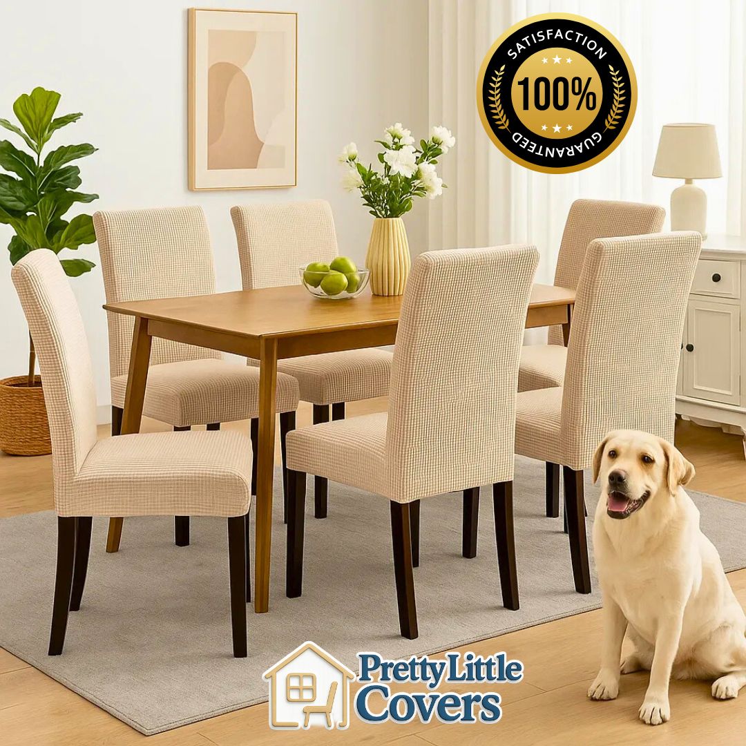 PrettyGuard™ Waterproof Chair Covers – Instantly Revive Old Chairs!