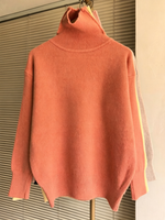 Minimalist Turtleneck Wool Sweater