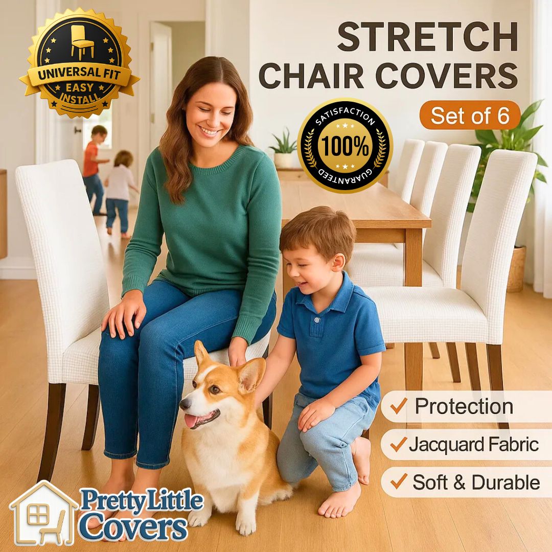 PrettyGuard™ Waterproof Chair Covers – Instantly Revive Old Chairs!
