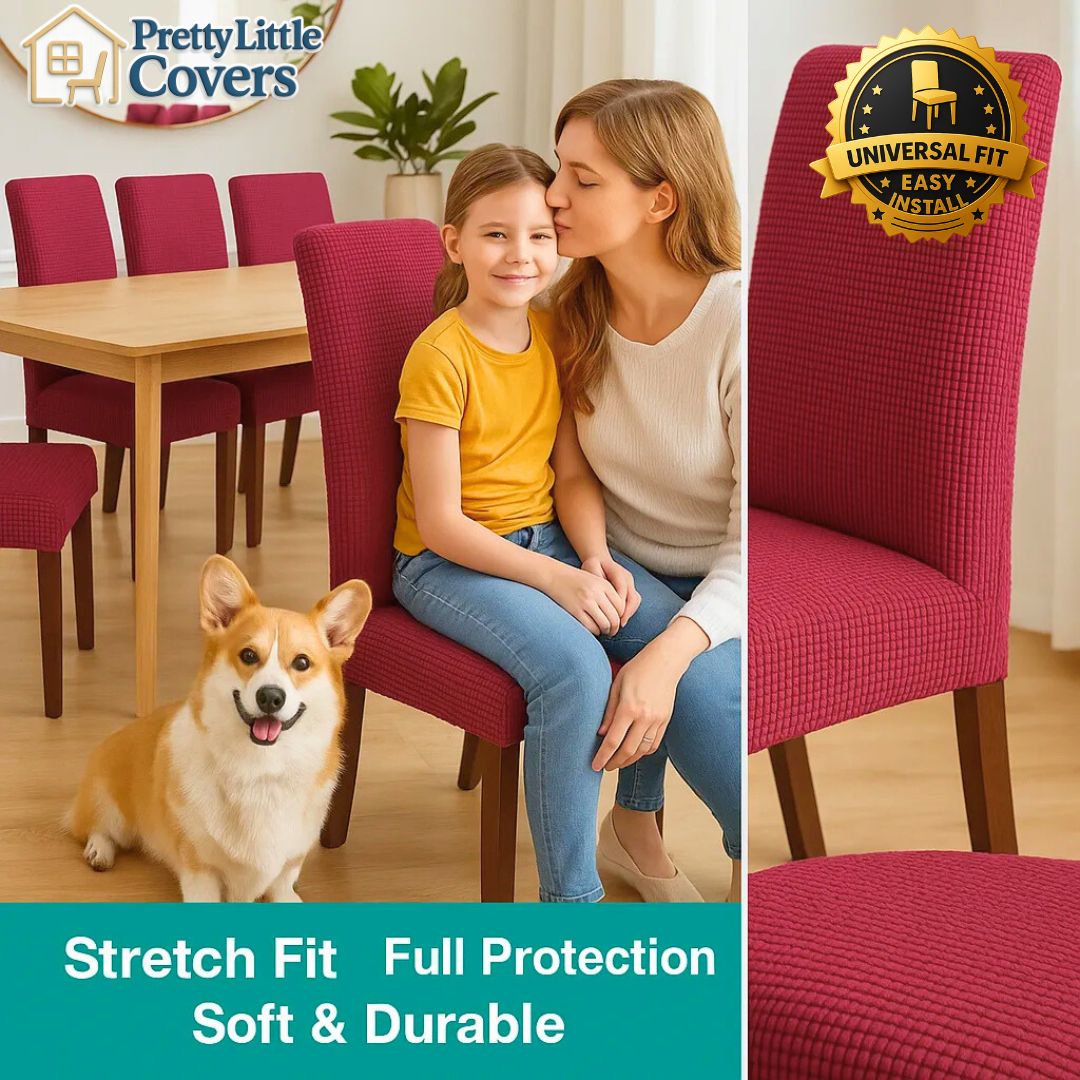 PrettyGuard™ Waterproof Chair Covers – Instantly Revive Old Chairs!