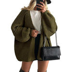 Oversized Knit Cardigan Sweater