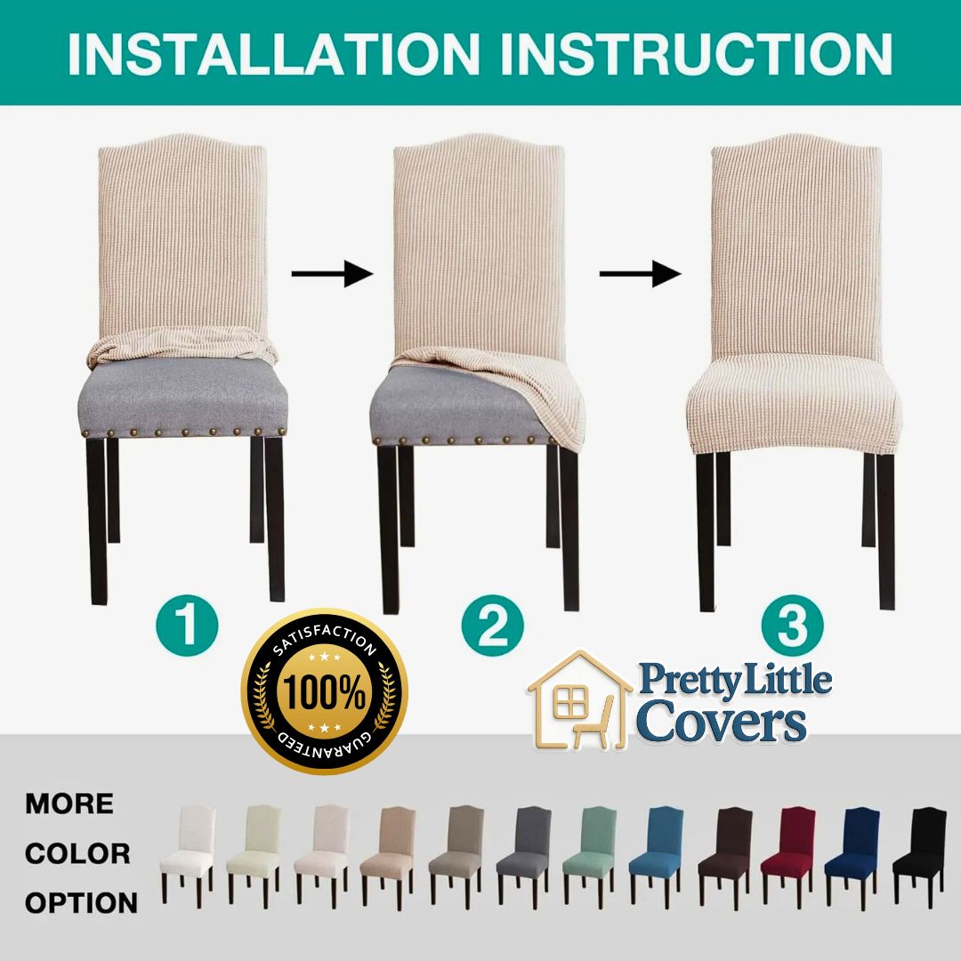 PrettyGuard™ Waterproof Chair Covers – Instantly Revive Old Chairs!