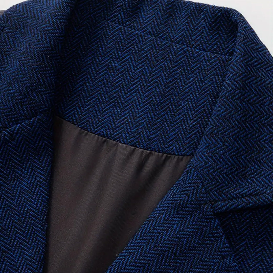Vintage Lapel Men's Tweed Waistcoat