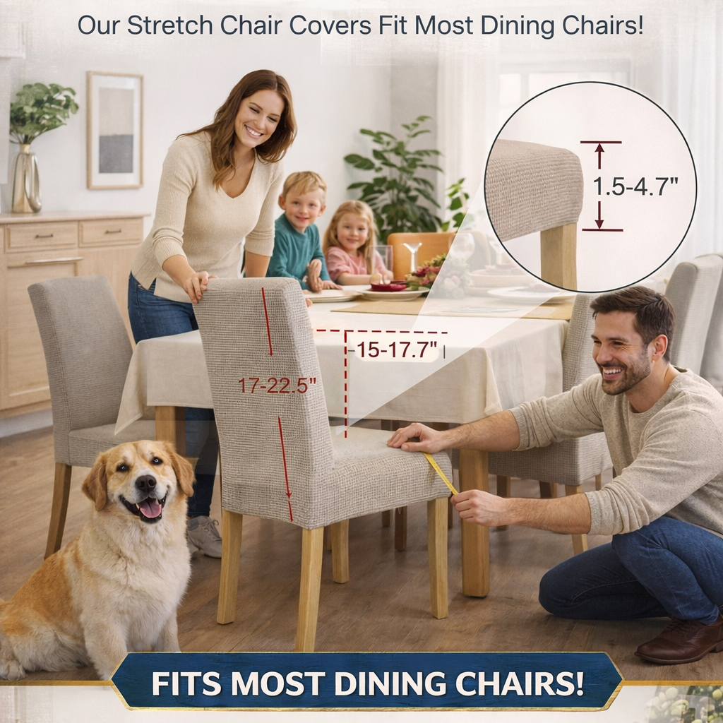 PrettyGuard™ Waterproof Chair Covers – Instantly Revive Old Chairs!