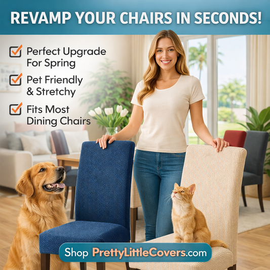 PrettyGuard™ Waterproof Chair Covers – Instantly Revive Old Chairs!