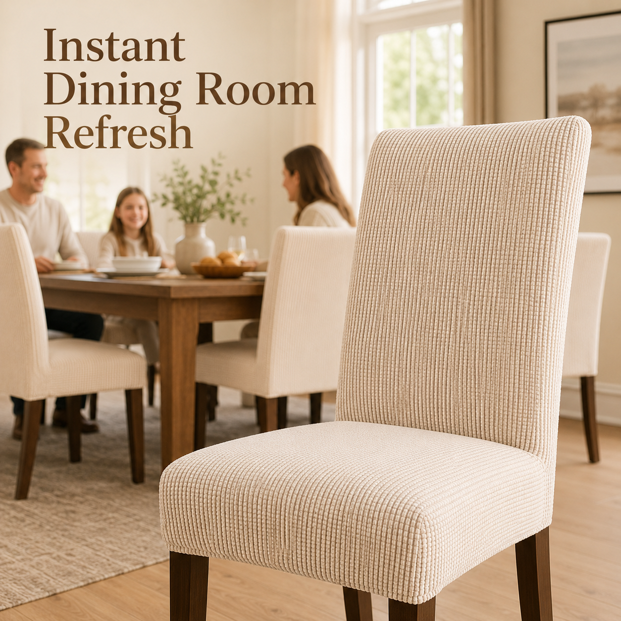 PrettyGuard™ Waterproof Chair Covers – Instantly Revive Old Chairs!