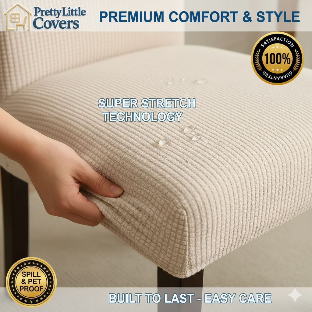 PrettyGuard™ Waterproof Chair Covers – Instantly Revive Old Chairs!