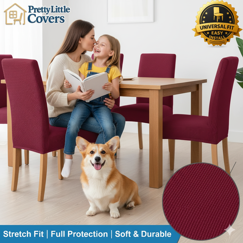 PrettyGuard™ Waterproof Chair Covers – Instantly Revive Old Chairs!