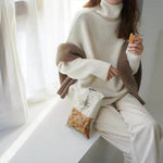 Minimalist Turtleneck Wool Sweater