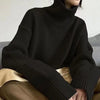 Minimalist Turtleneck Wool Sweater