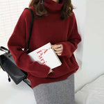 Minimalist Turtleneck Wool Sweater