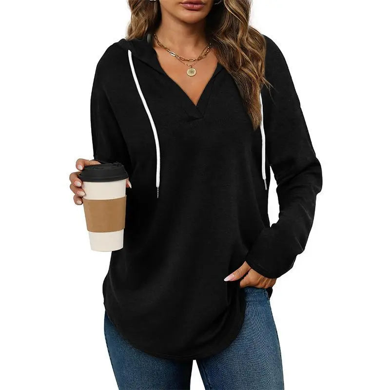 WIHOLL Womens Plaid Hoodie Tunic Top